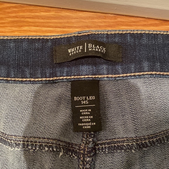 Size 14S Bootleg Dark Denim Jeans - Picture 3 of 4